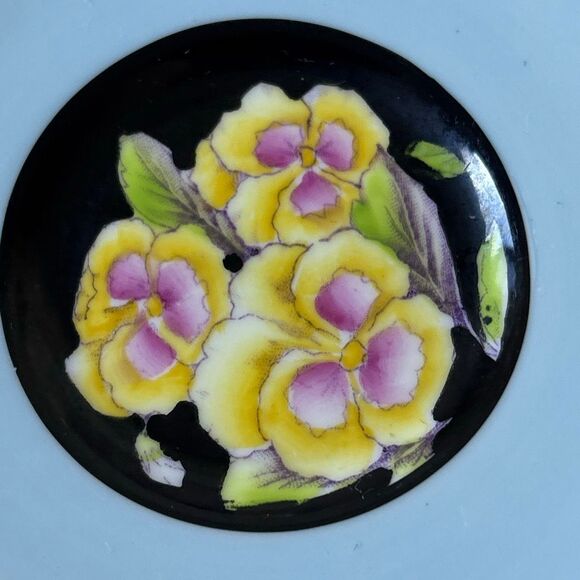 Paragon Tea Cup & Saucer HM the Queen Mary by Appointment teal/gold - Picture 9 of 12